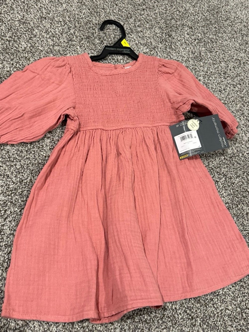 Modern Moments Girls' Smocked Coral Dress